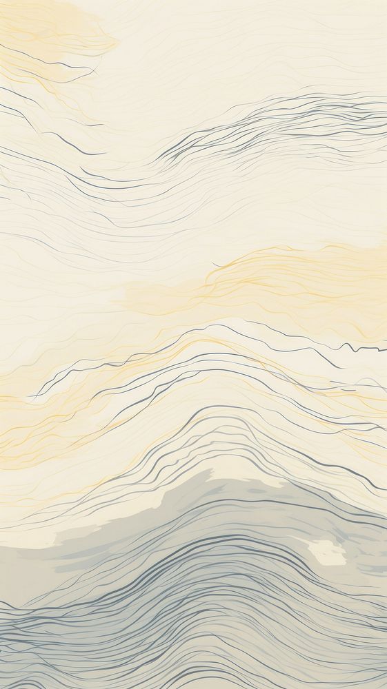 Stroke painting of mountain wallpaper pattern line tranquility.