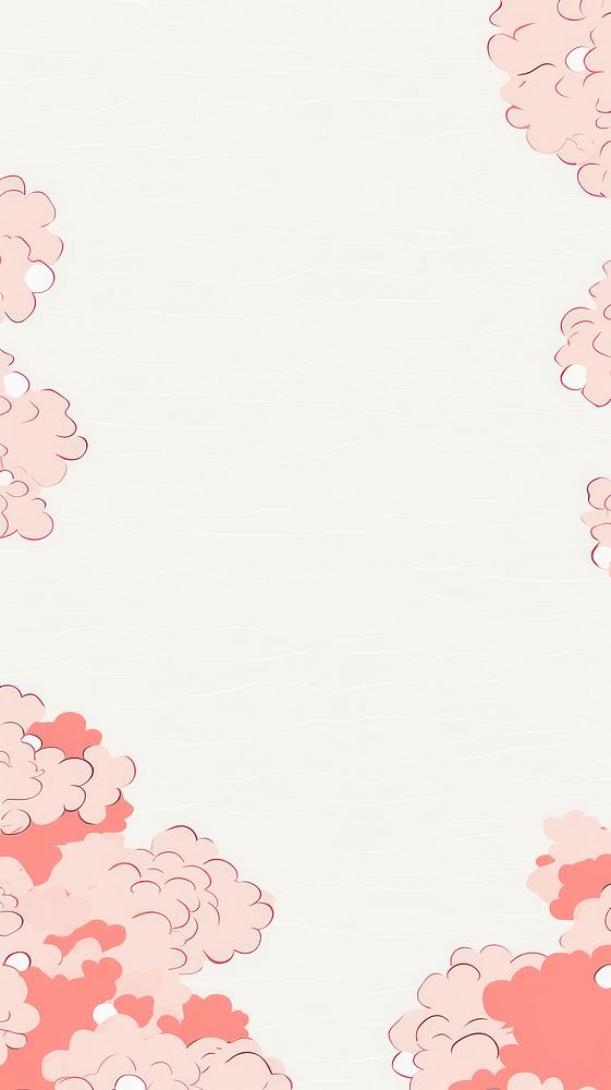 Stroke painting of sakura wallpaper pattern line backgrounds.