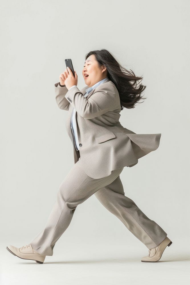 Japanese adult fat woman dancing suit recreation.