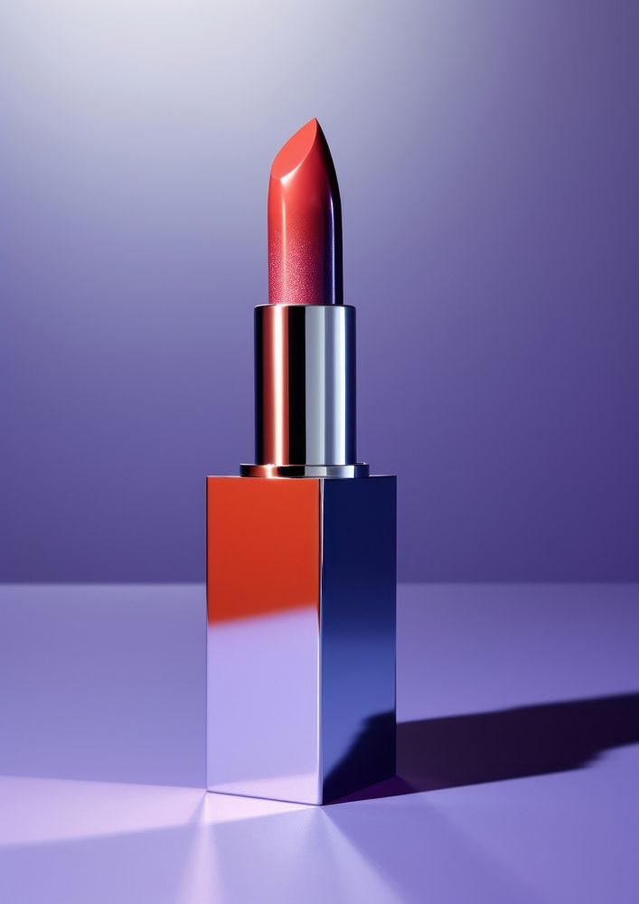 Lipstick cosmetics glamour purple.