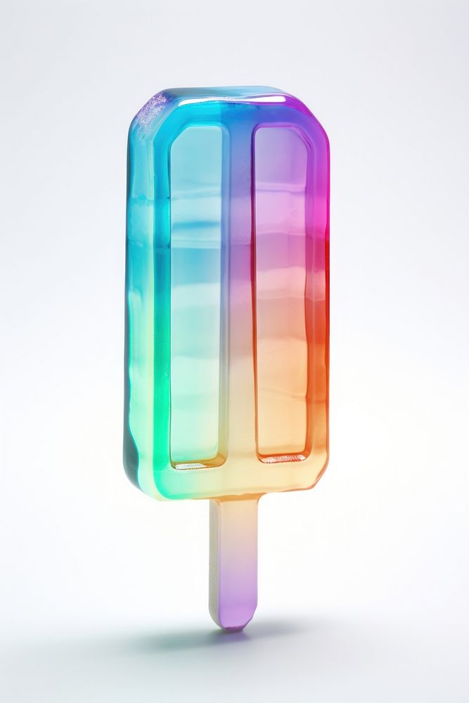 Popsicle white background appliance lollipop.