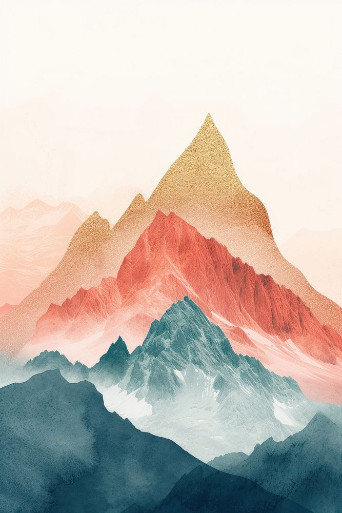 A mountain art backgrounds landscape.