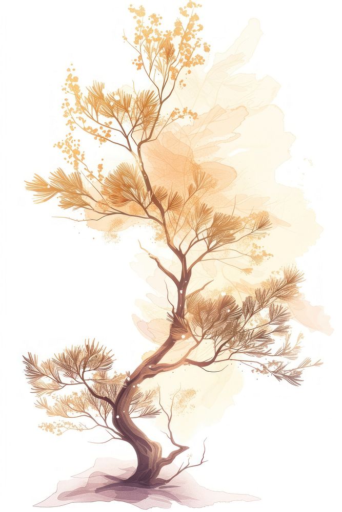 A cypress tree drawing sketch plant.