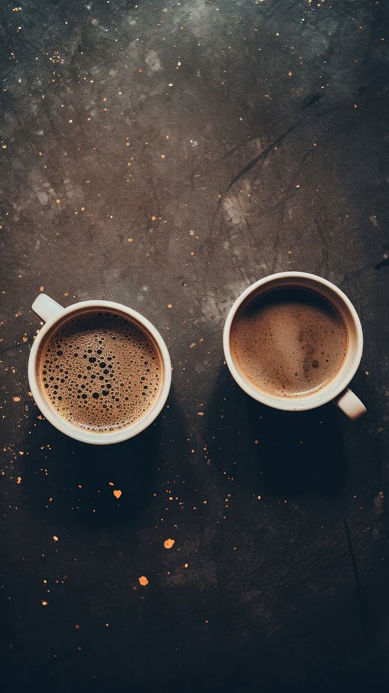 Photography two coffee cups drink table mug.