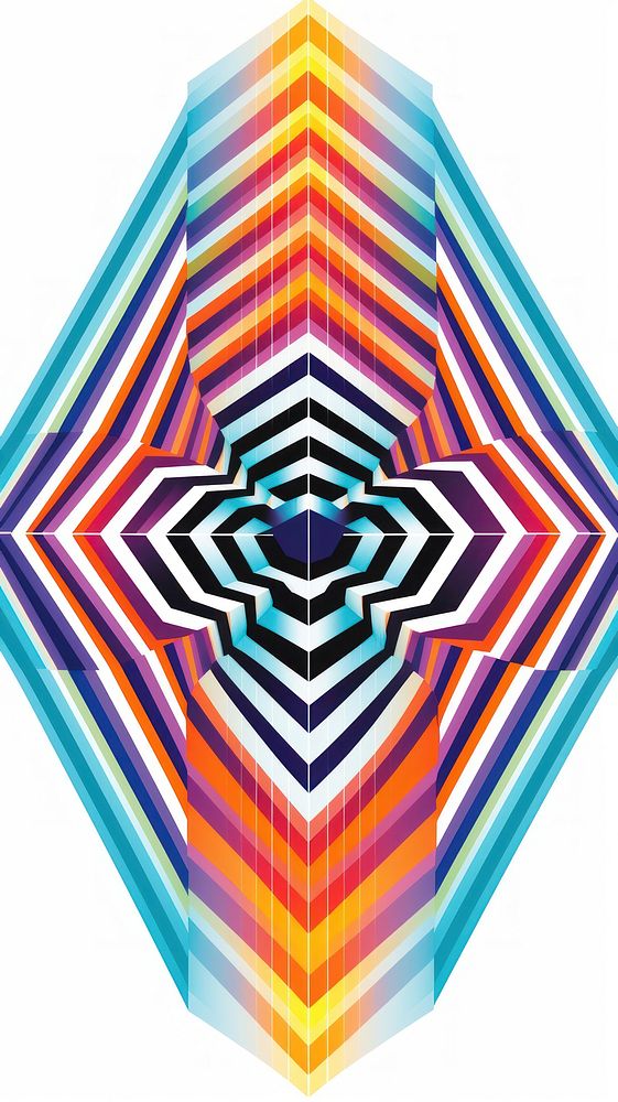 Geometic minimalistic symmetric psychedelic art abstract graphics.