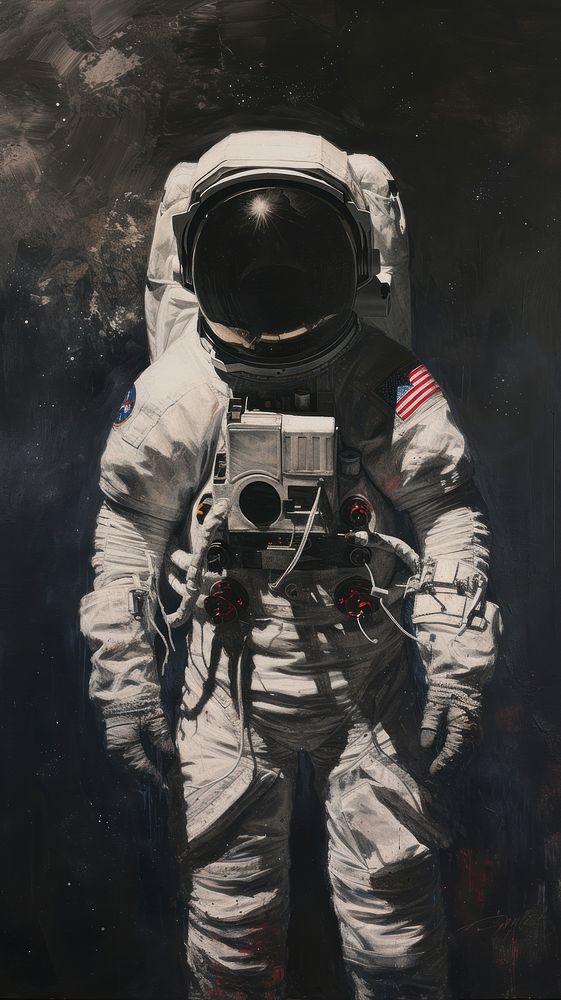 Astronaut space painting adult.