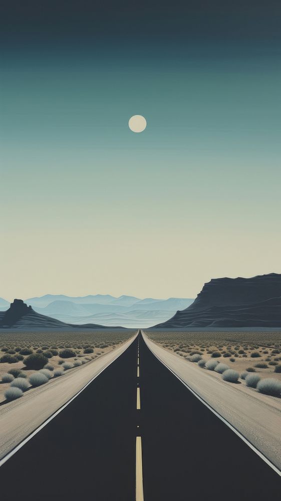Highway road astronomy horizon.