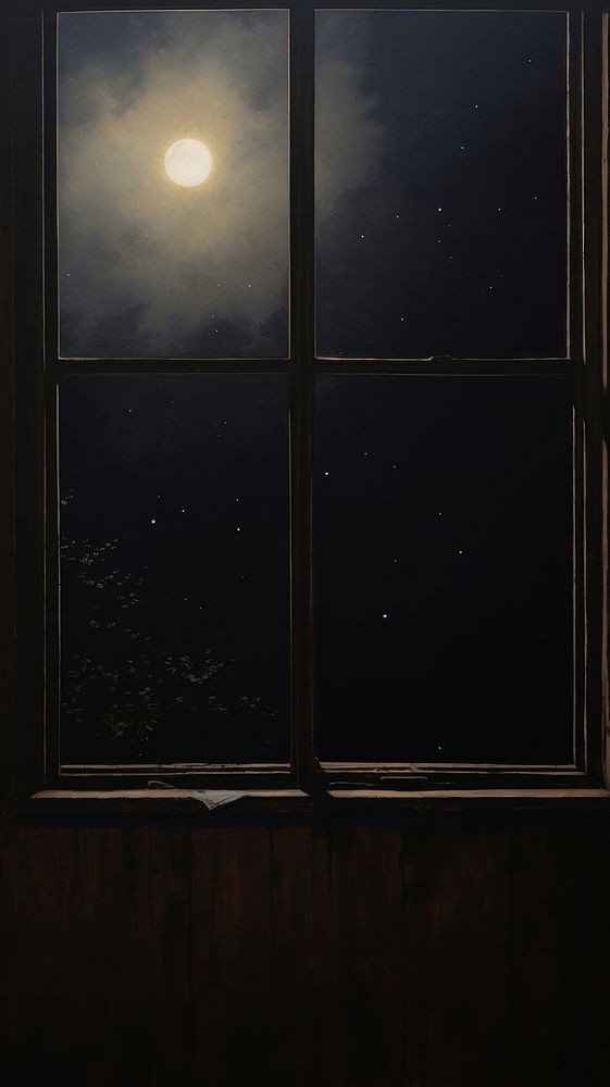 Window night astronomy space.