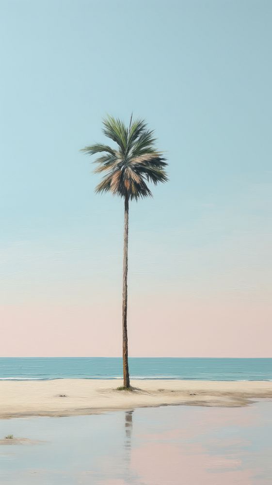 Beach tree outdoors horizon.