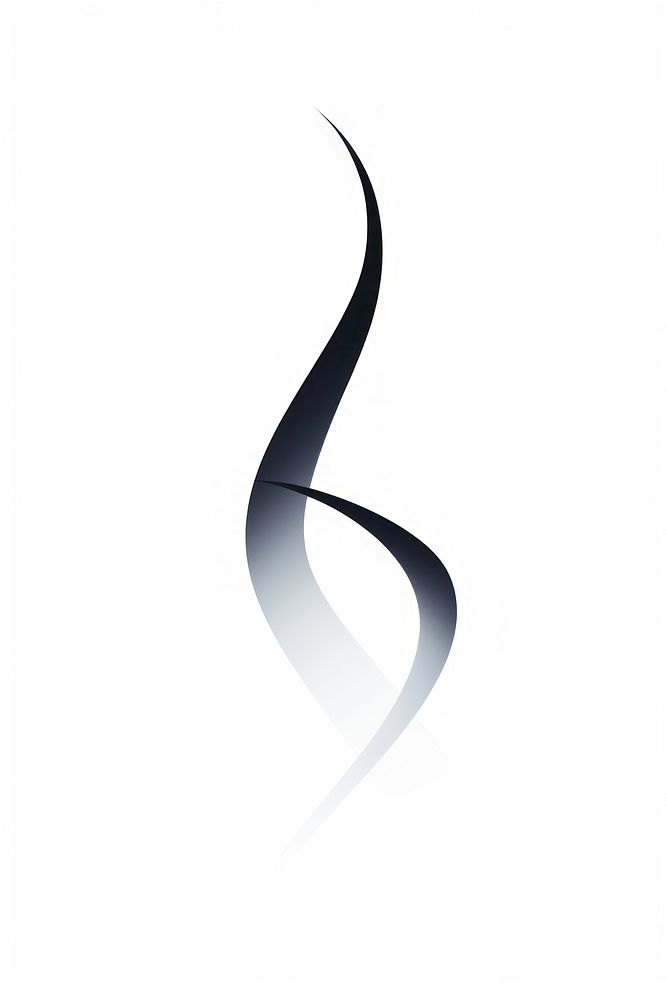 Musical note vectorized line logo abstract white.