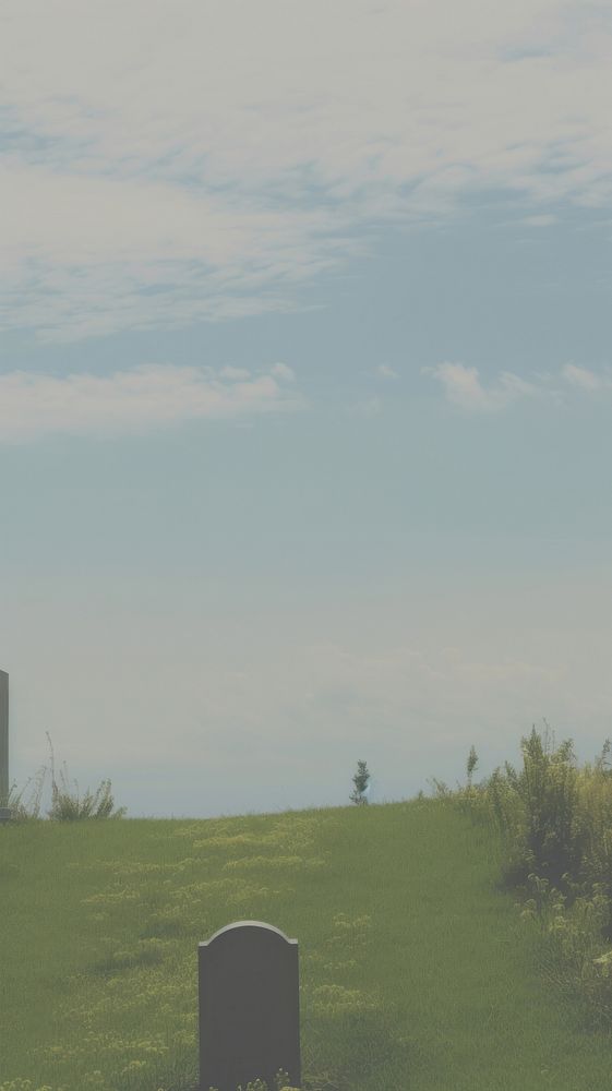 Aesthetic grave landscape wallpaper outdoors cemetery architecture.