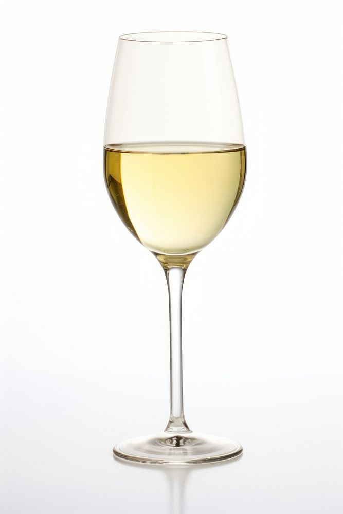 Glass of white wine glass bottle drink.
