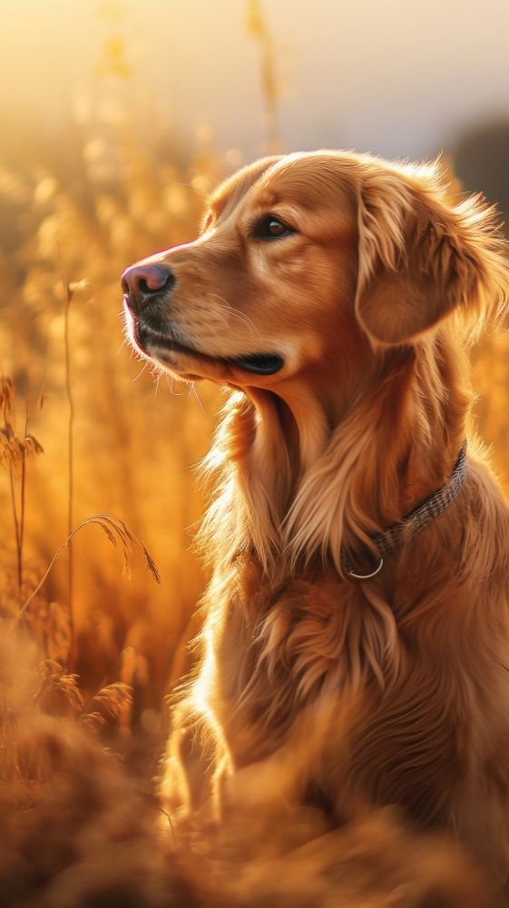 Golden retriever animal mammal dog.