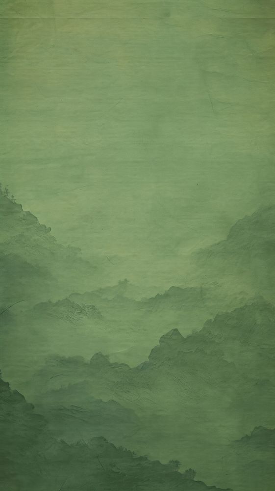 Old green paper of mountain backgrounds abstract tranquility.