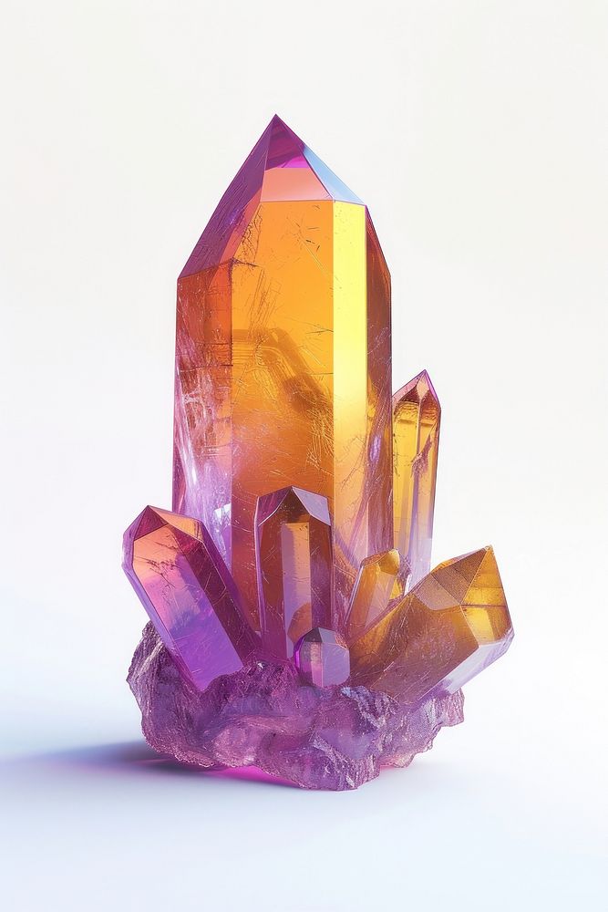 Crystal gemstone amethyst mineral.