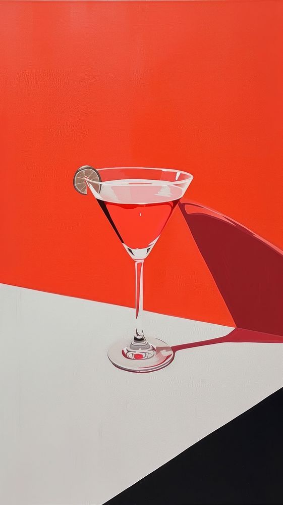 Minimal space Cocktail cocktail martini drink.