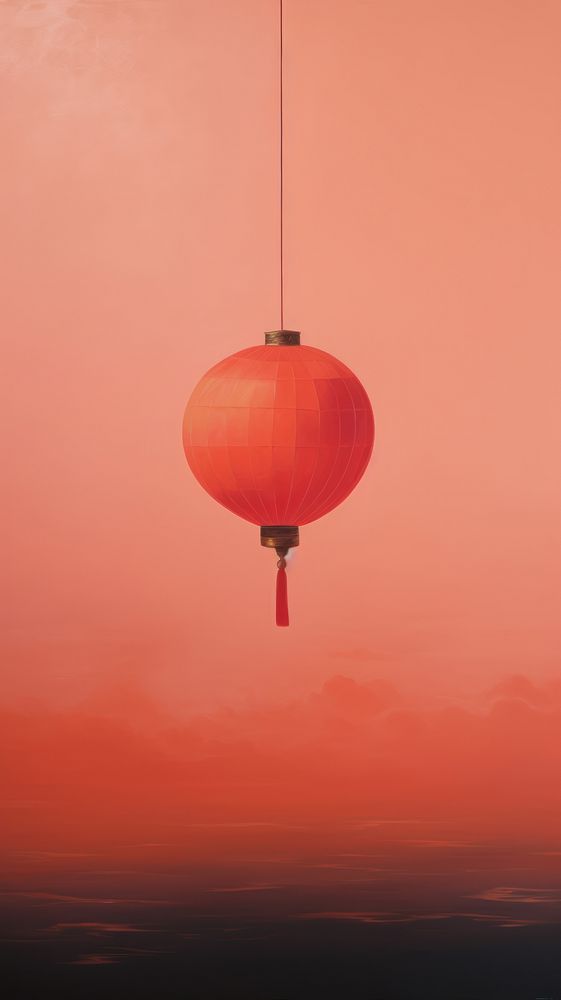 Minimal space chinese lantern outdoors balloon sky.