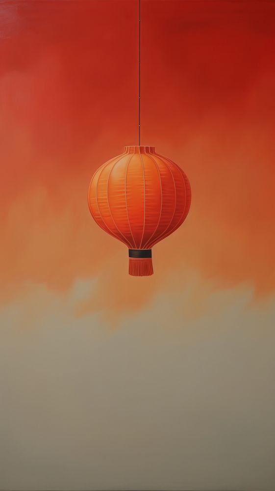 Minimal space chinese lantern balloon transportation architecture.