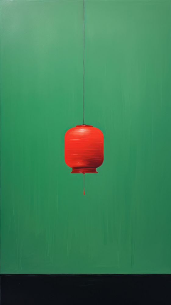 Lantern green lamp red.