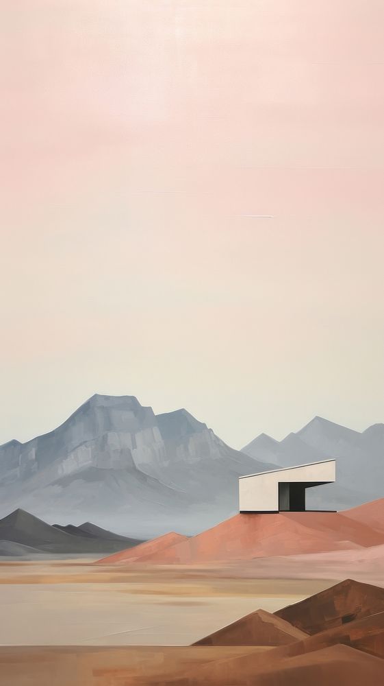 Minimal space architecture mountain outdoors nature.