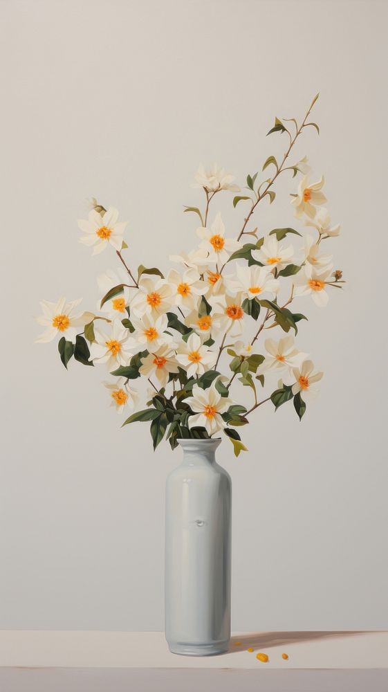 Flower plant vase centrepiece.