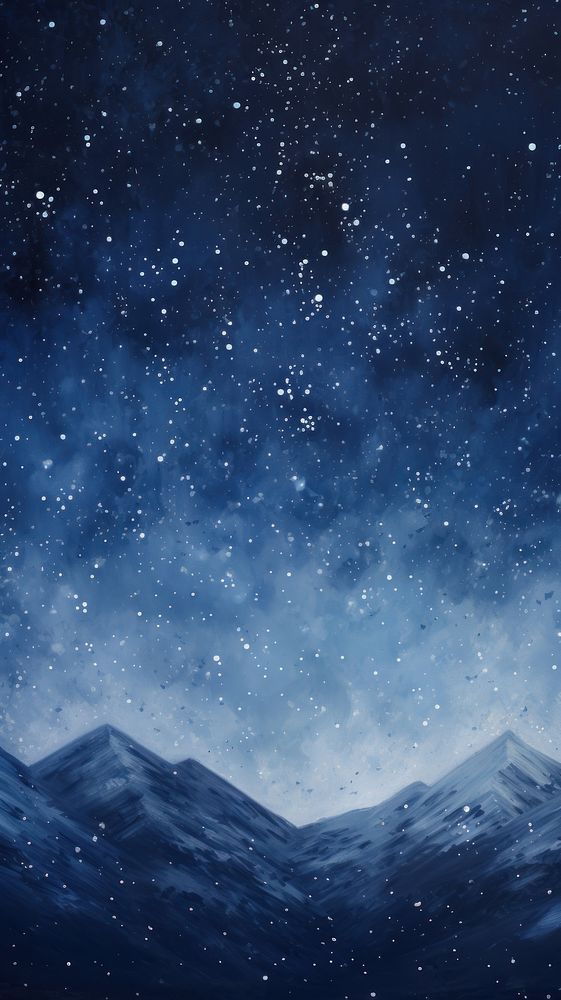 Minimal space starry sky backgrounds astronomy mountain.