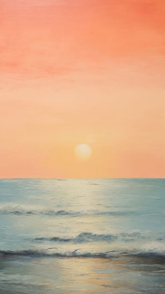 Minimal space sunrise beach backgrounds outdoors.