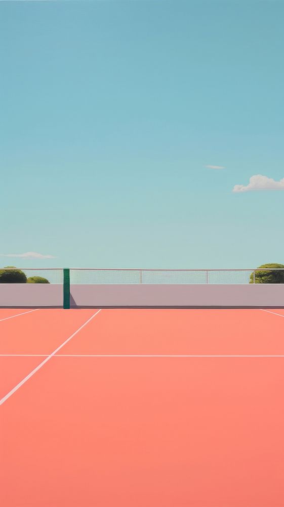 Minimal space tennis court sports architecture outdoors.