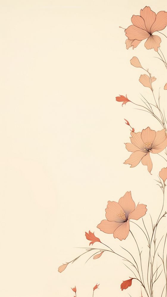 Flowers herbarium page backgrounds pattern plant.
