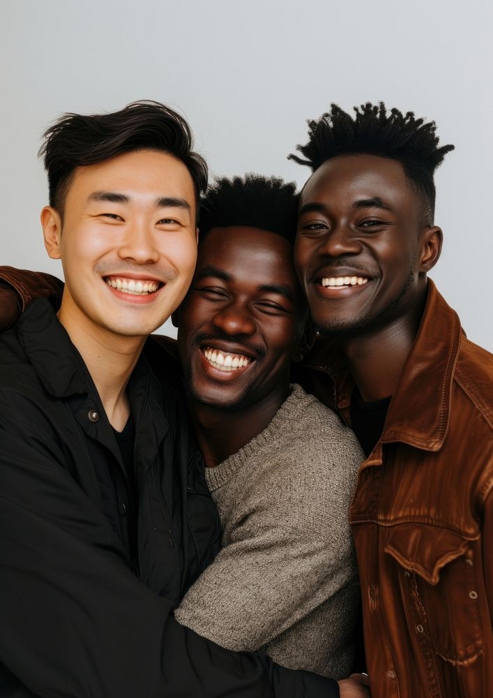 3 happy men laughing person | Free Photo - rawpixel