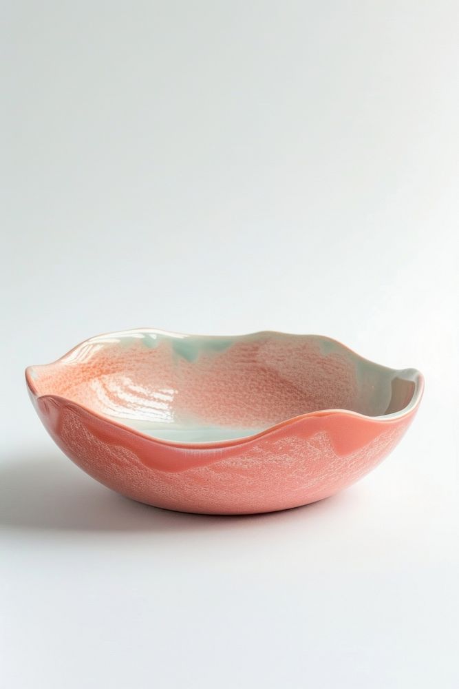 One piece of pastel color ceramic plate bowl art porcelain.