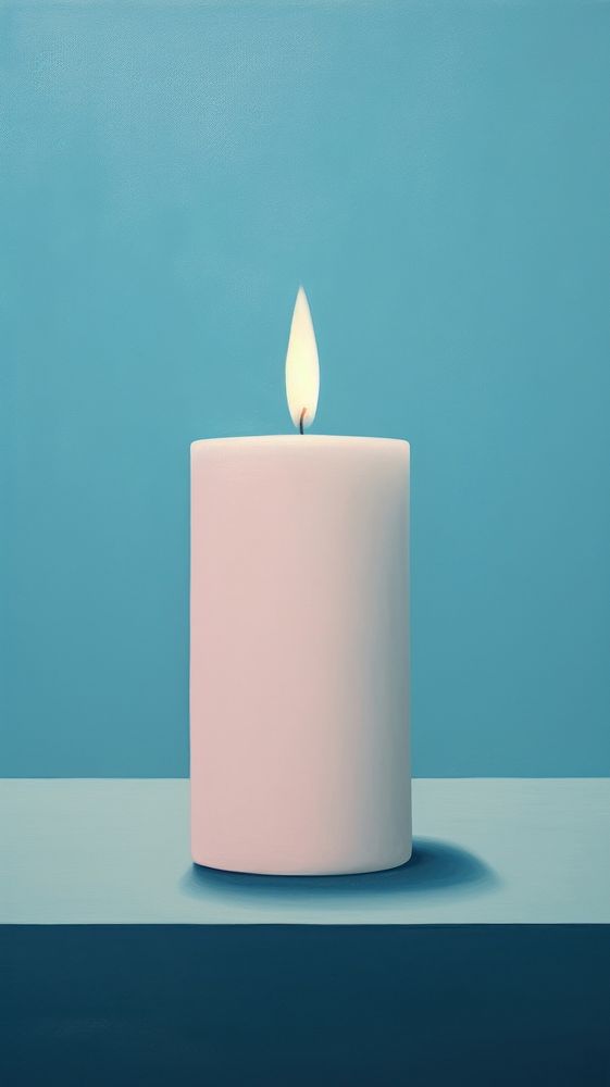 Candle spirituality illuminated cylinder.
