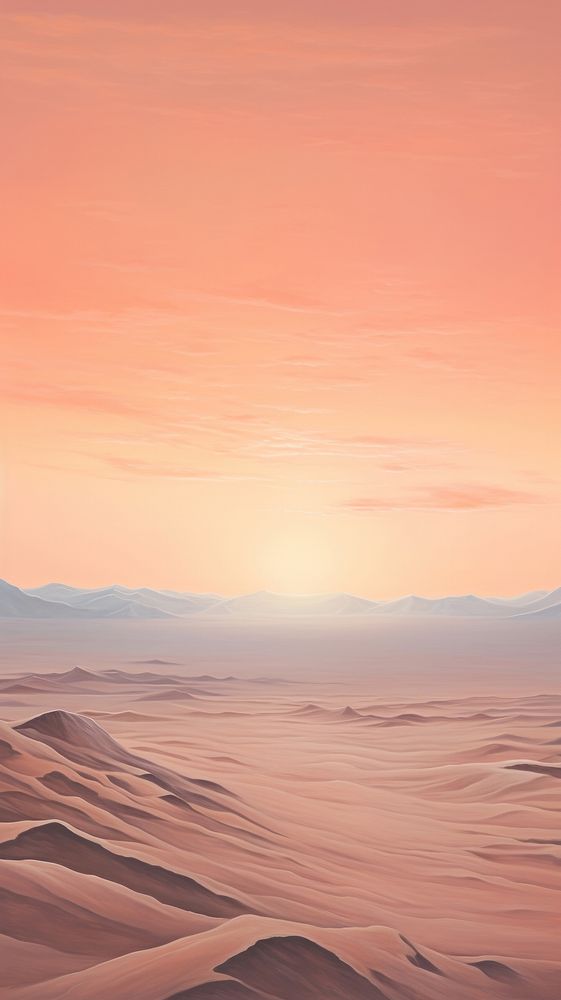 Desert landscape outdoors horizon.