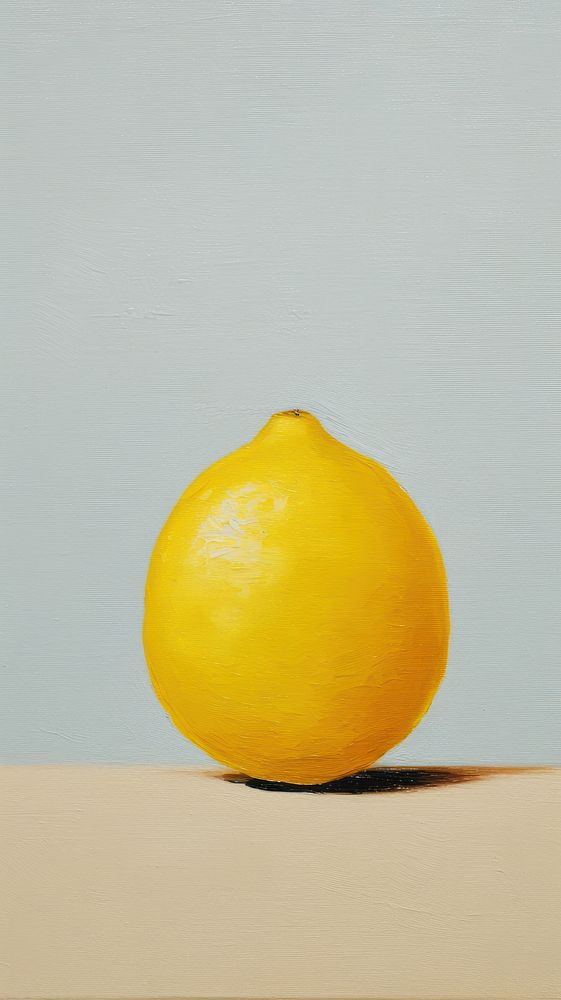 Lemon simplicity painting fruit.