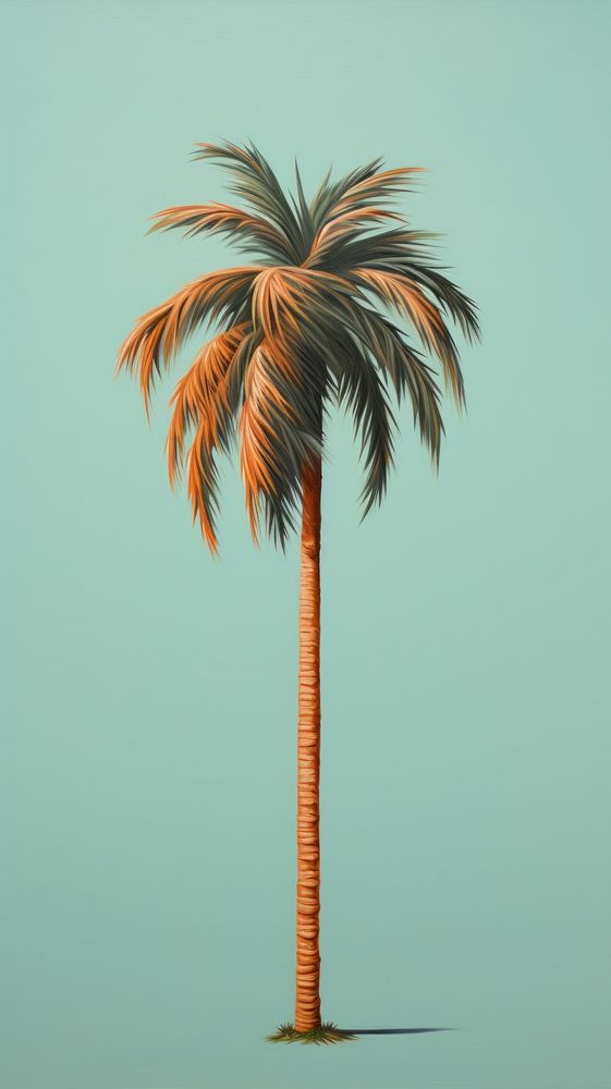 Minimal space palm tree plant arecaceae nature.
