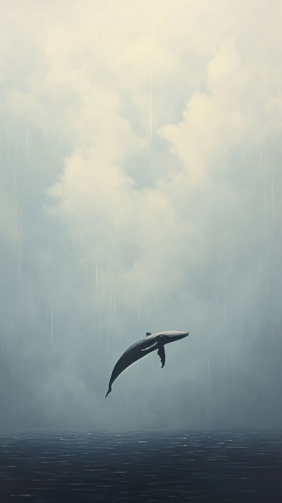 Minimal space whale outdoors nature tranquility.