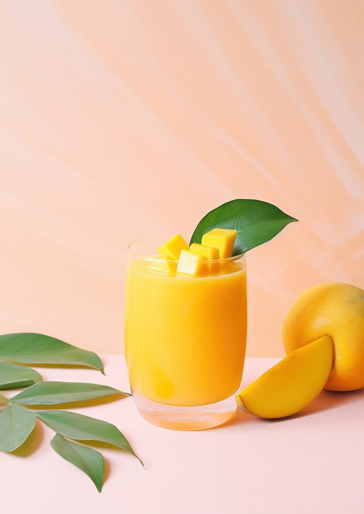 Mango juice cocktail food fruit drink.