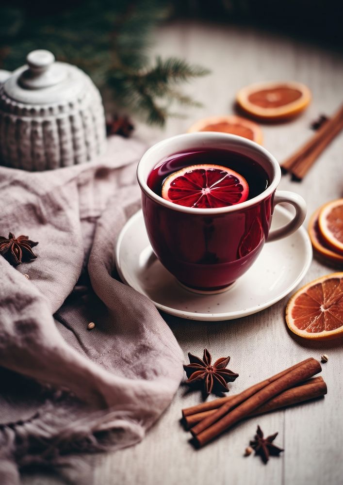 Mulled wine food spice cup.