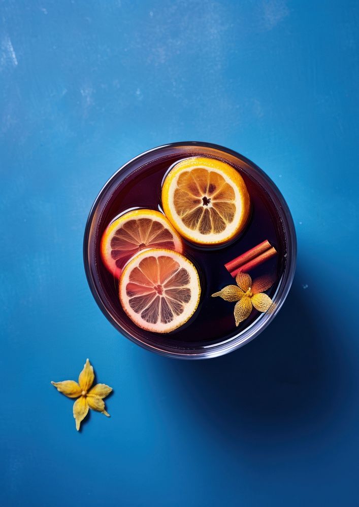 Mulled wine food spice blue.