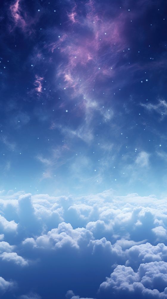  Beautiful galaxy wallpaper outdoors nature cloud. AI generated Image by rawpixel.