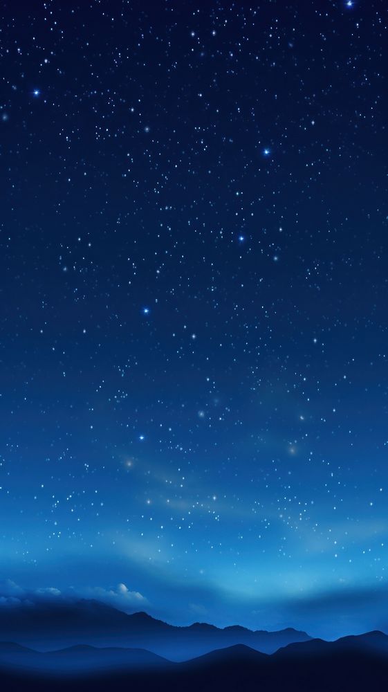  Beautiful night sky wallpaper outdoors nature constellation. AI generated Image by rawpixel.
