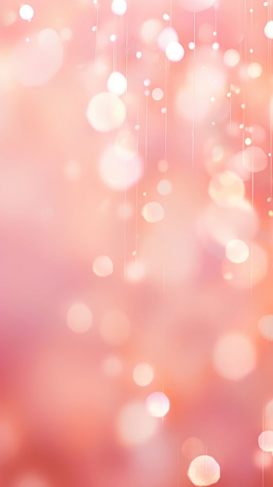  Bokeh light wallpaper glitter pink illuminated. AI generated Image by rawpixel.
