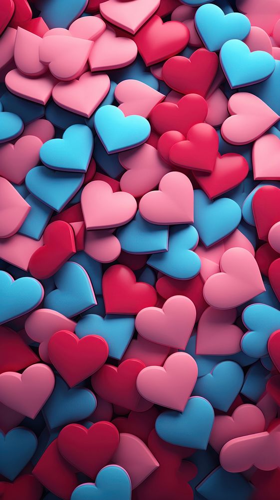  Heart shape wallpaper confectionery backgrounds medication. AI generated Image by rawpixel.