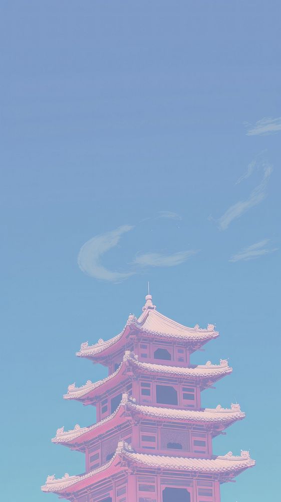  Temple architecture building pagoda. AI generated Image by rawpixel.