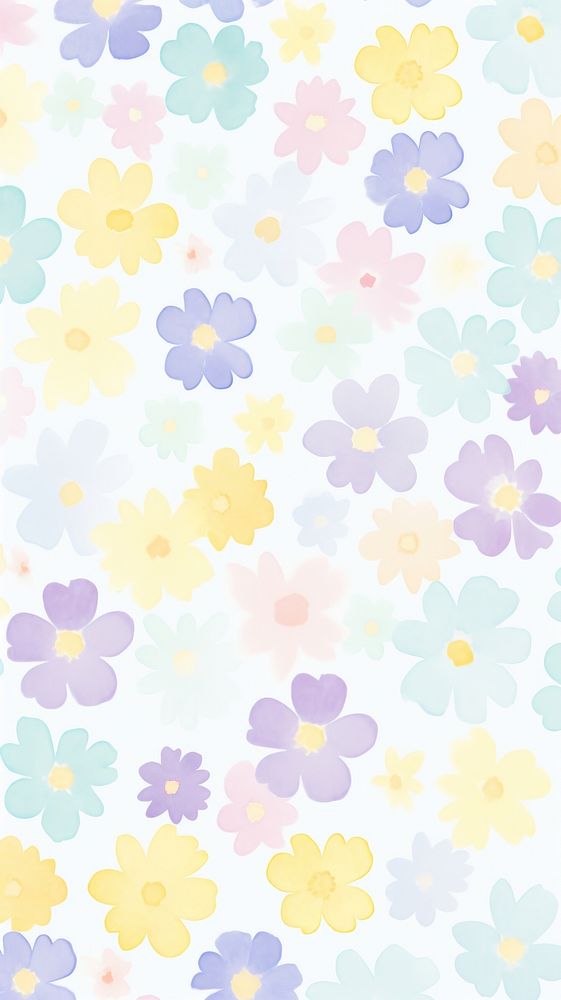  Flower pattern backgrounds inflorescence. AI generated Image by rawpixel.
