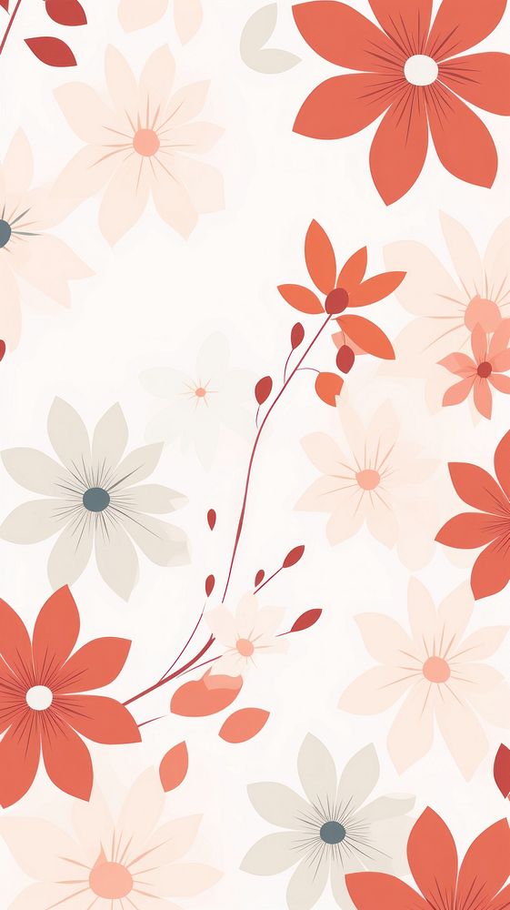 Flower pattern background backgrounds plant art. AI generated Image by rawpixel.