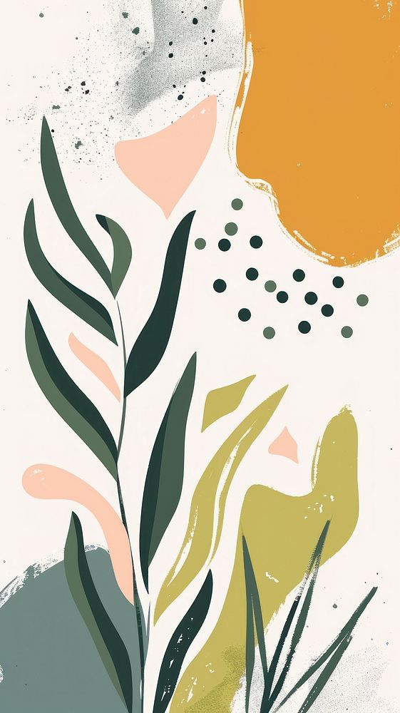 Nature illustration backgrounds painting pattern.