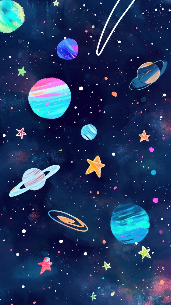 Cute galaxy illustration astronomy universe outdoors.