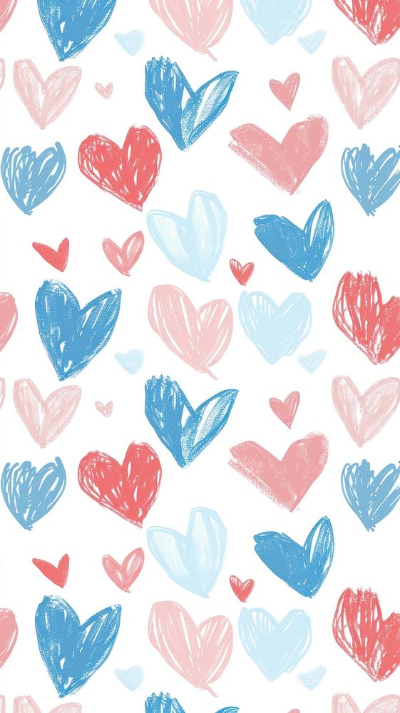 Cute heart pattern illustration petal backgrounds creativity.
