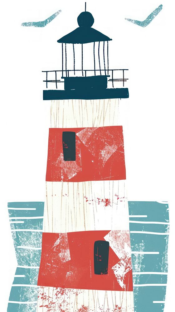 Lighthouse illustration architecture building tower.